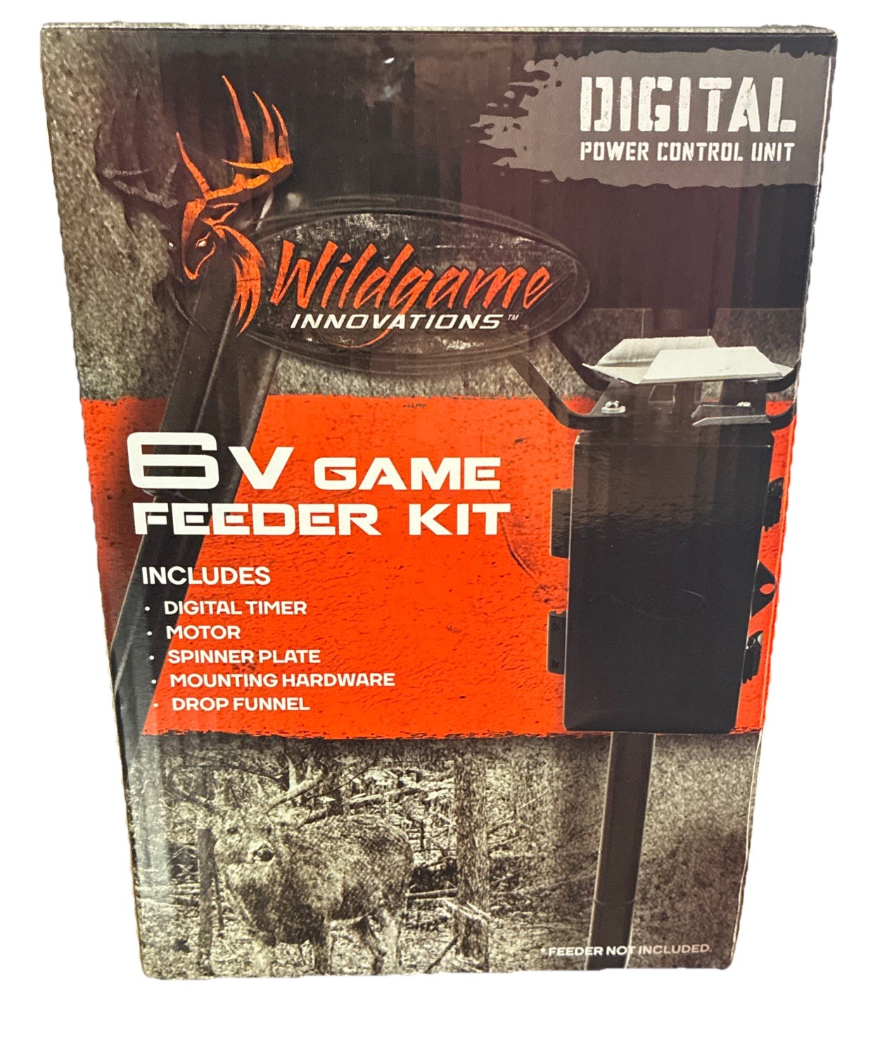 Wildgame Innovations 6V Game Feeder Kit Digital Power Control Unit Black