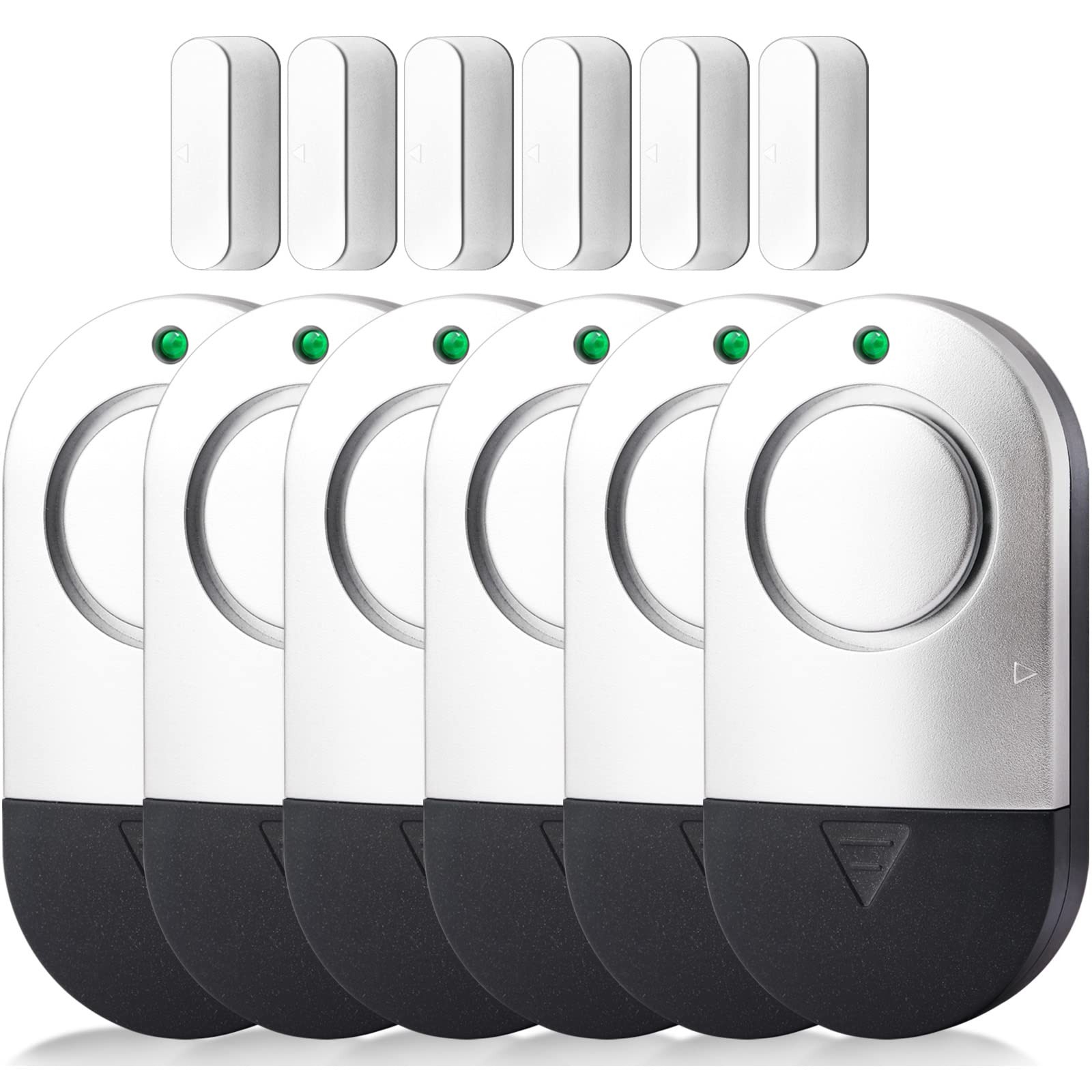 Silver Gray Door Window Alarm 120dB Security Sensor 3 x 1.5 Inch
