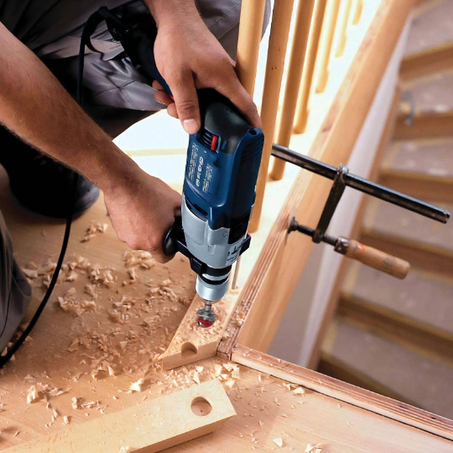 Yakamoz 35Mm Concealed Hinge Jig Kit - Adjustable Depth Carbide Forstner Drill