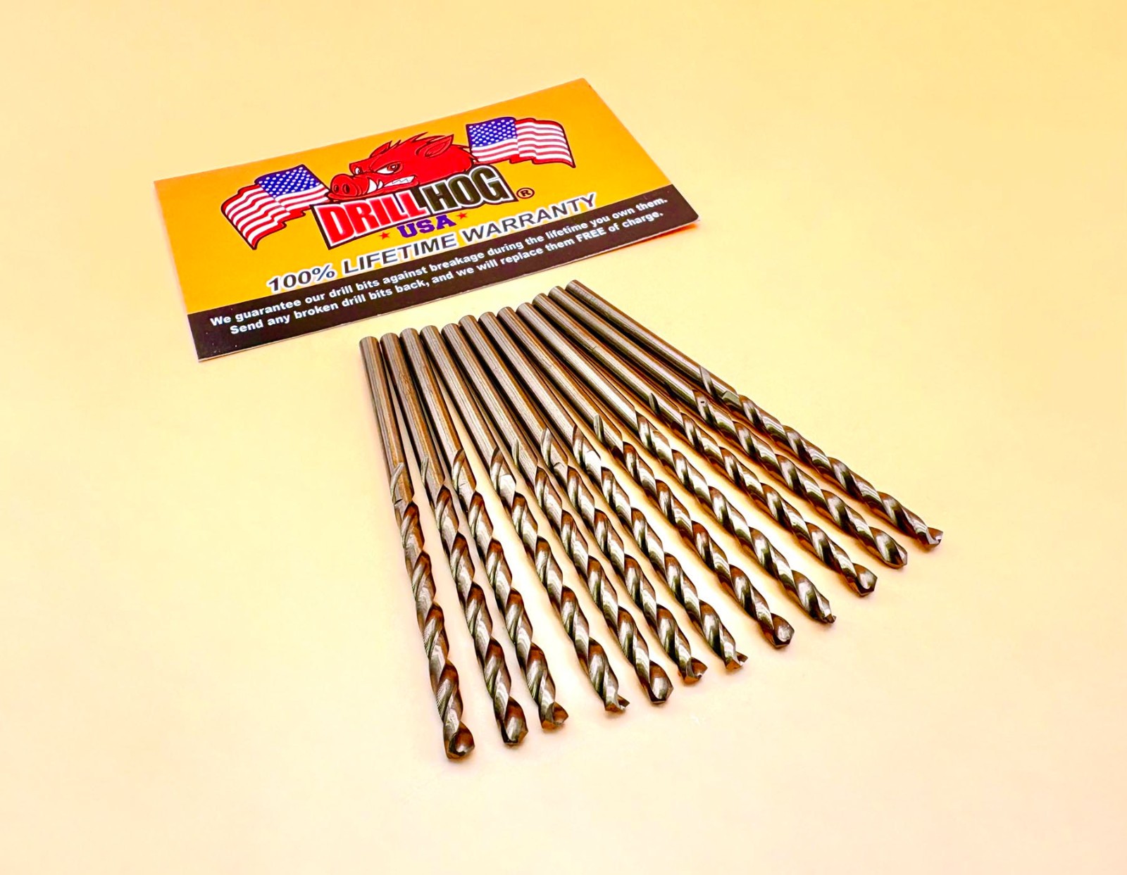 9/64" Drill Bit 5/32" Drill Bit Cobalt M42 Drill Hog® Lifetime Warranty (6 Each)