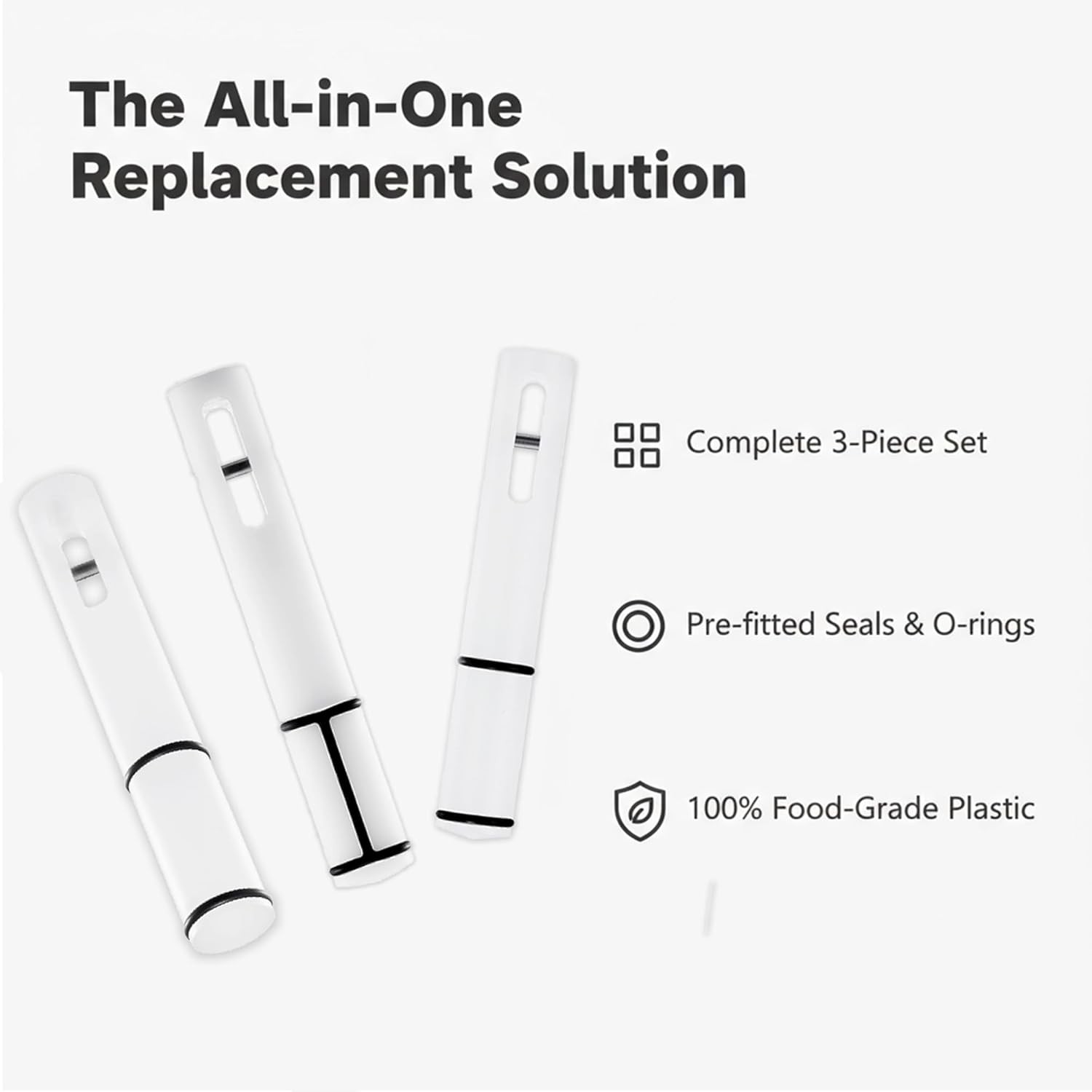 16cm Ice Cream Machine Slide Valve Rods 3-Piece Set – Durable Piston Bars Compat