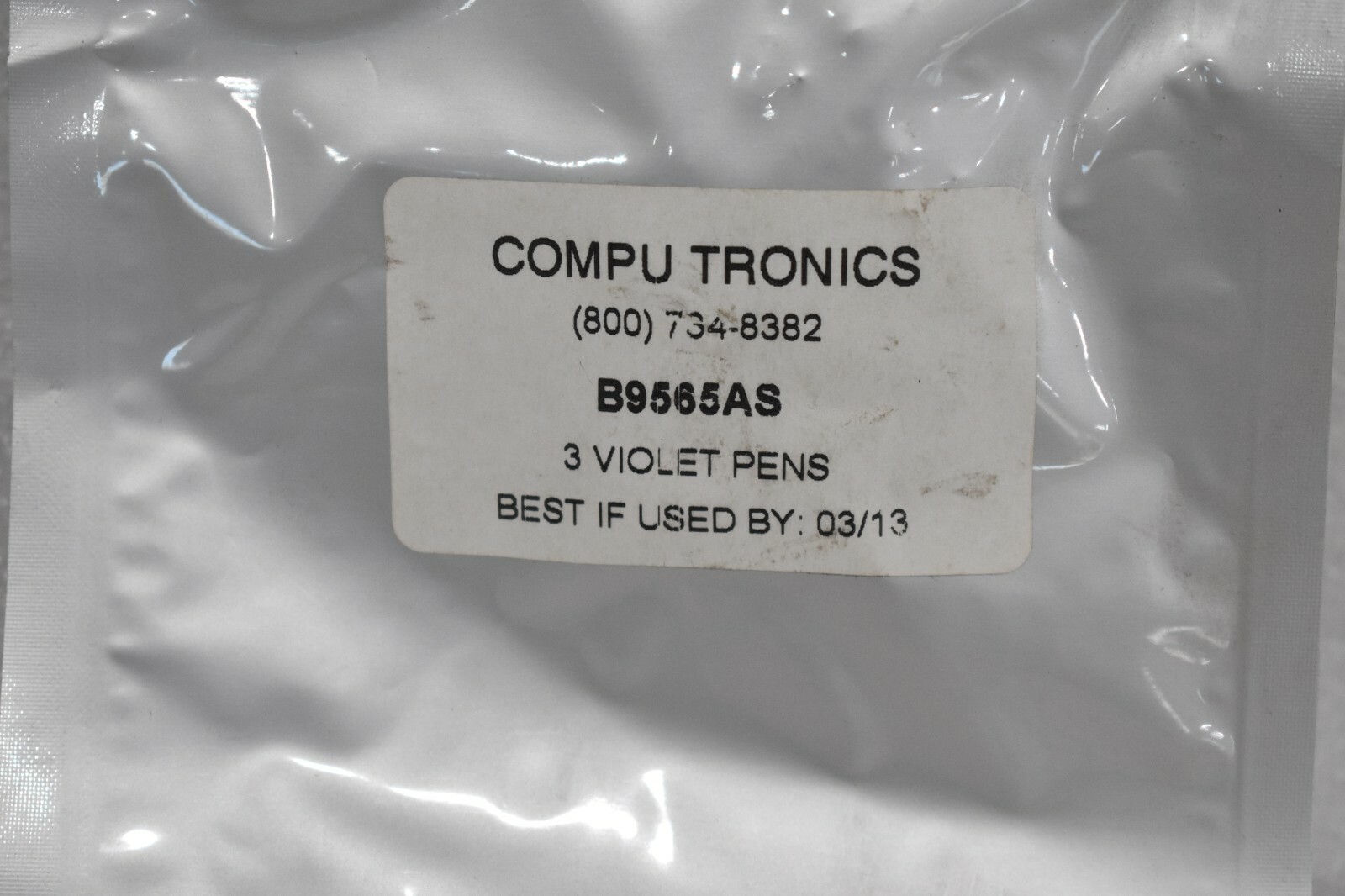 COMPU TRONICS B9565AS VIOLET PLOTTER PENS, FOR YOKOGAWA RECORDERS (3 PACK )