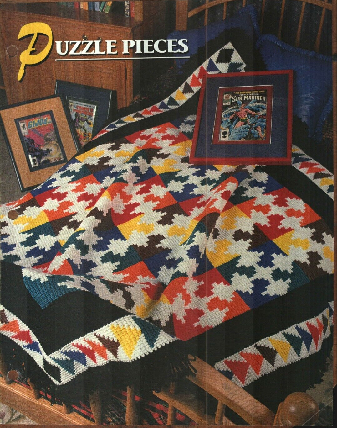 NEW PUZZLE PIECES ANNIE'S CROCHET QUILT & AFGHAN CLUB PATTERN INSTRUCTIONS