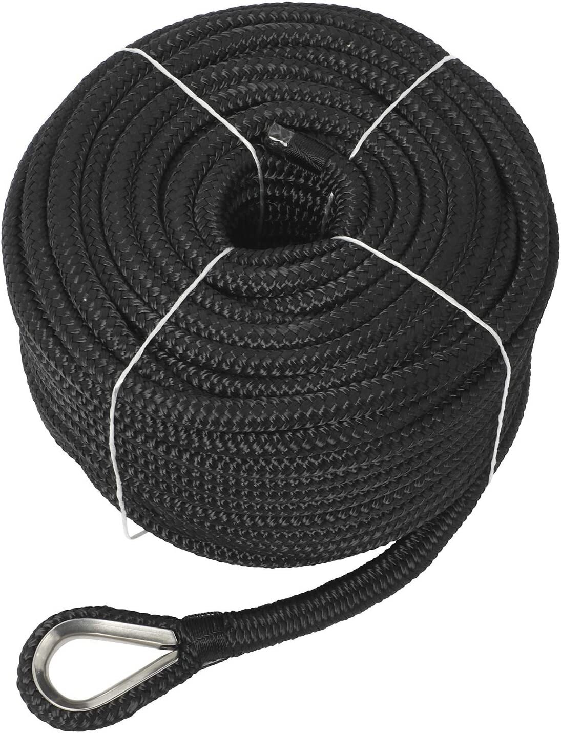 Double Braid Nylon Anchor Rope Dock Line Mooring Rope Tensile Strength:5100 Lbs.