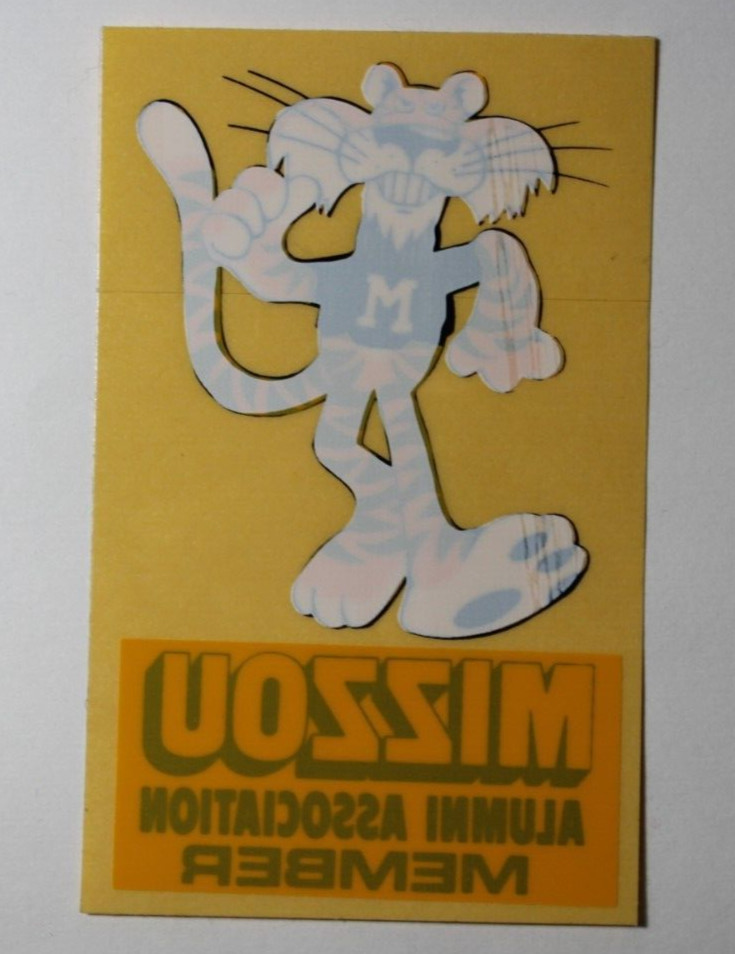 1970s Vintage MISSOURI TIGERS Sticker Decal MU Mizzou Alumni Association Member
