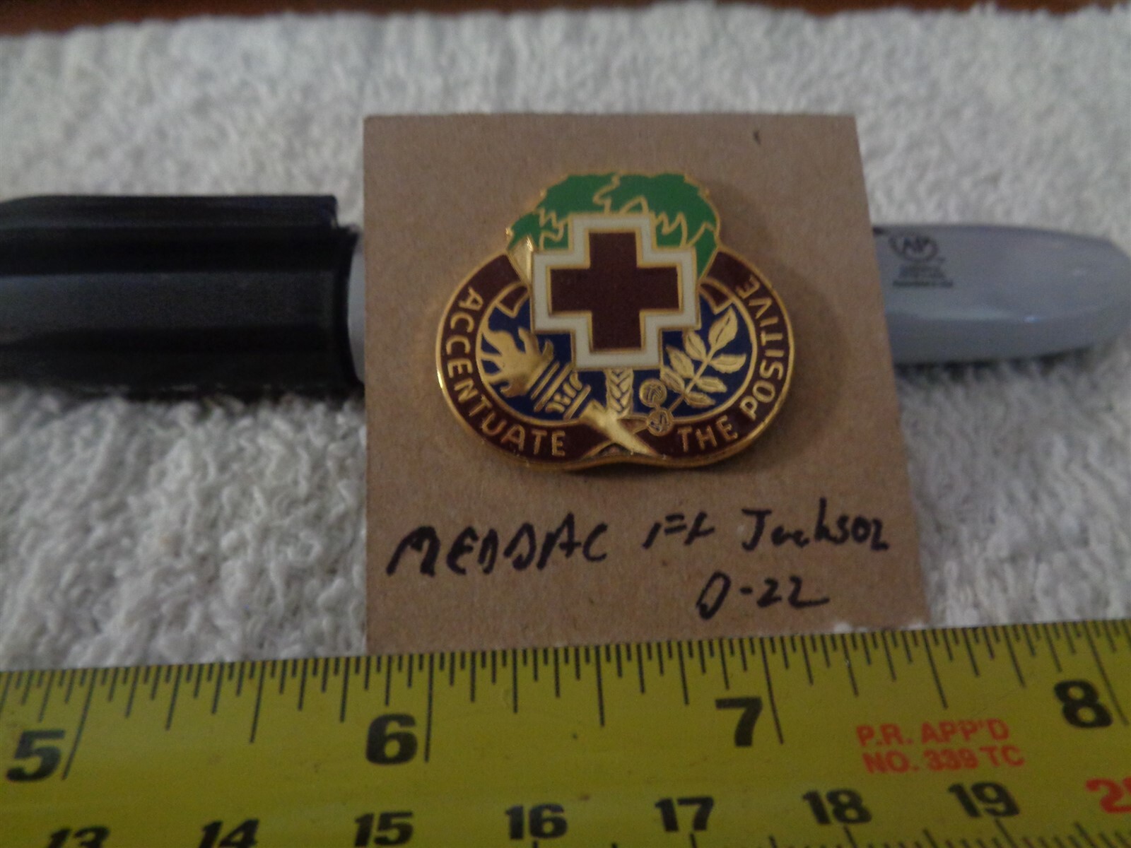 MEDDAC Ft Jackson D-22 Unit Crest, DI, DUI (DRAW#V15)