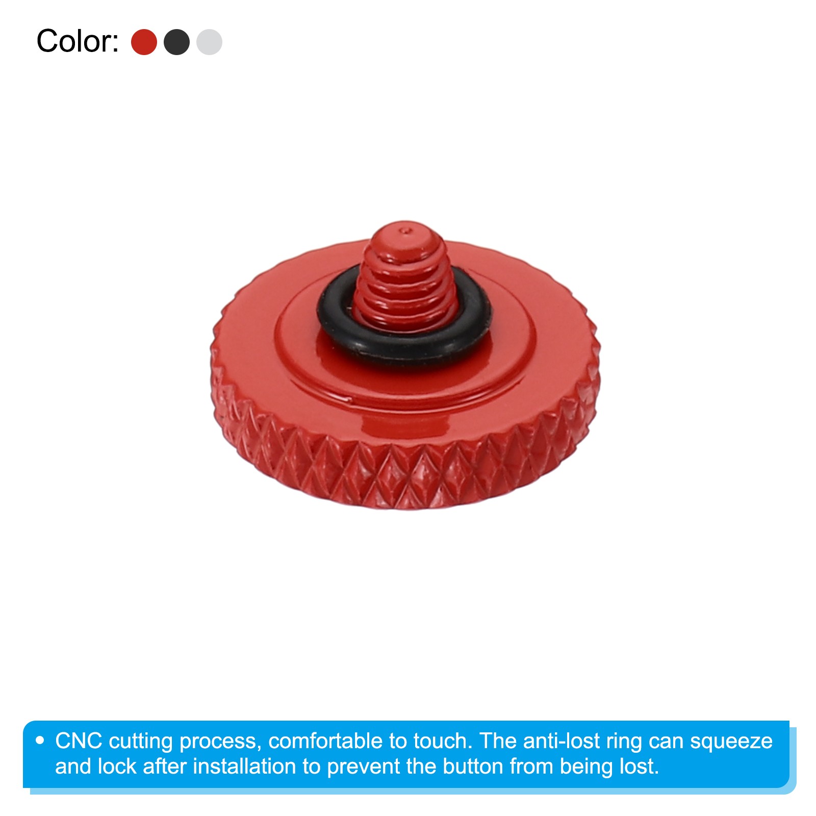 3x Red Silver Matte Black Shutter Button CAMERA Pure Copper Soft Release Button