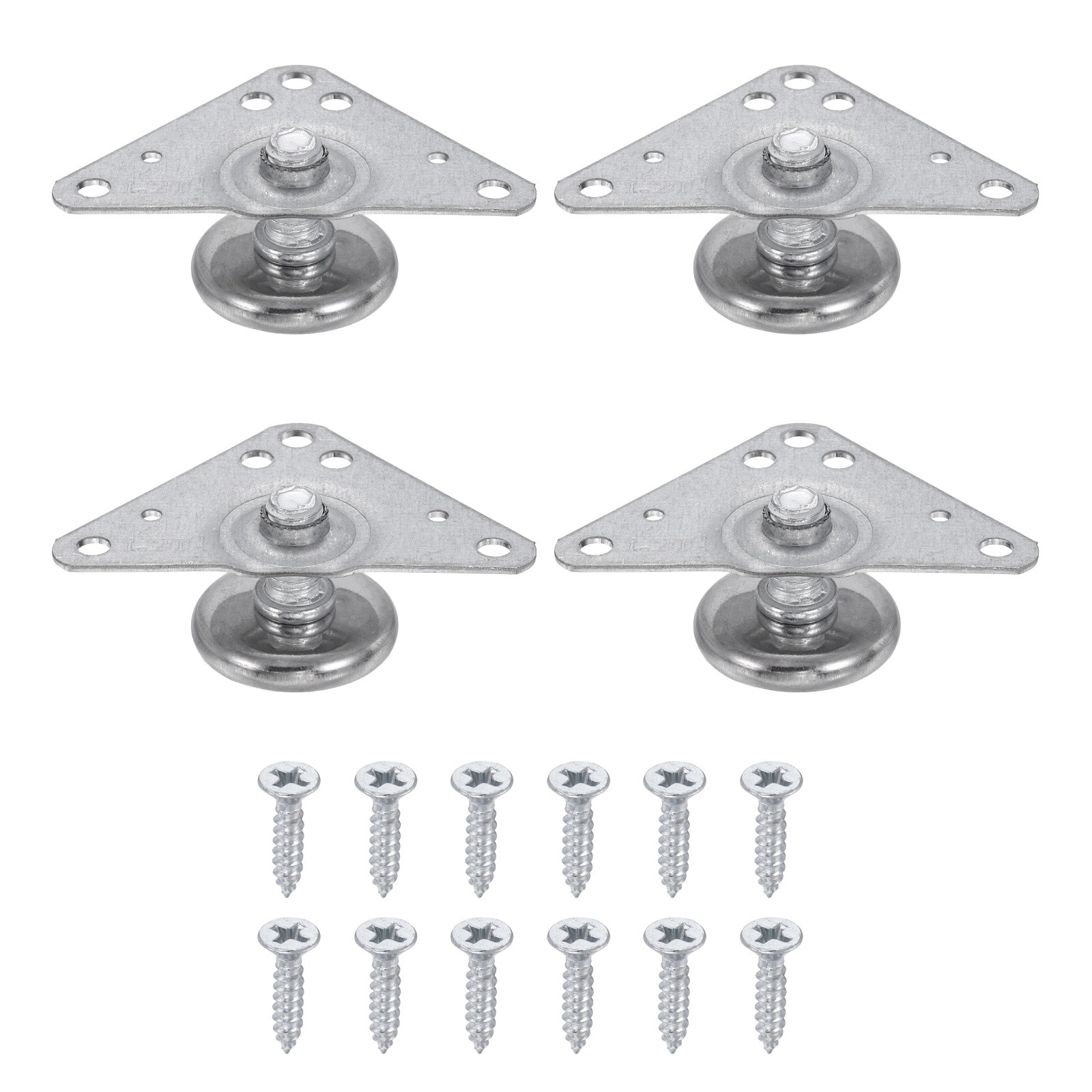 4Pcs Furniture Leveling Feet, Adjustable Metal Feet Levelers (26 x 13 x 27mm)