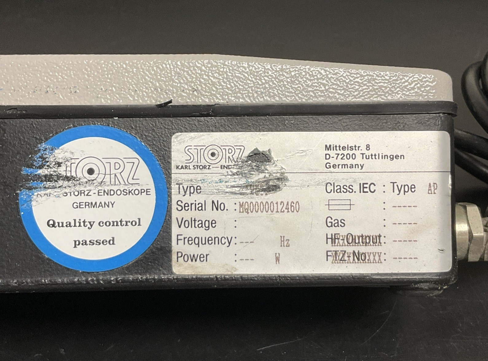 Karl Storz Endoskope 26021F Footswitch