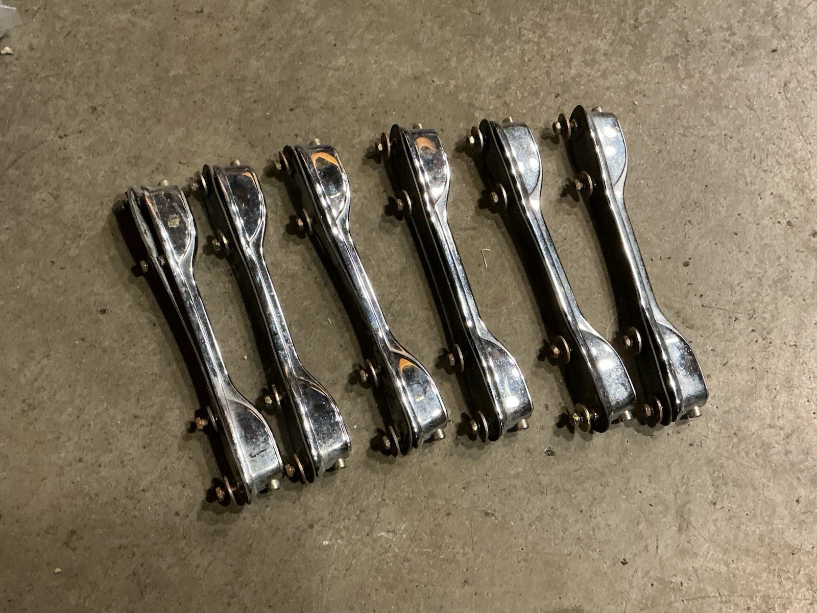 (6) TAMA RockStar Rack Tom Drum Lugs Casings ROUGH DIRTY #GH8