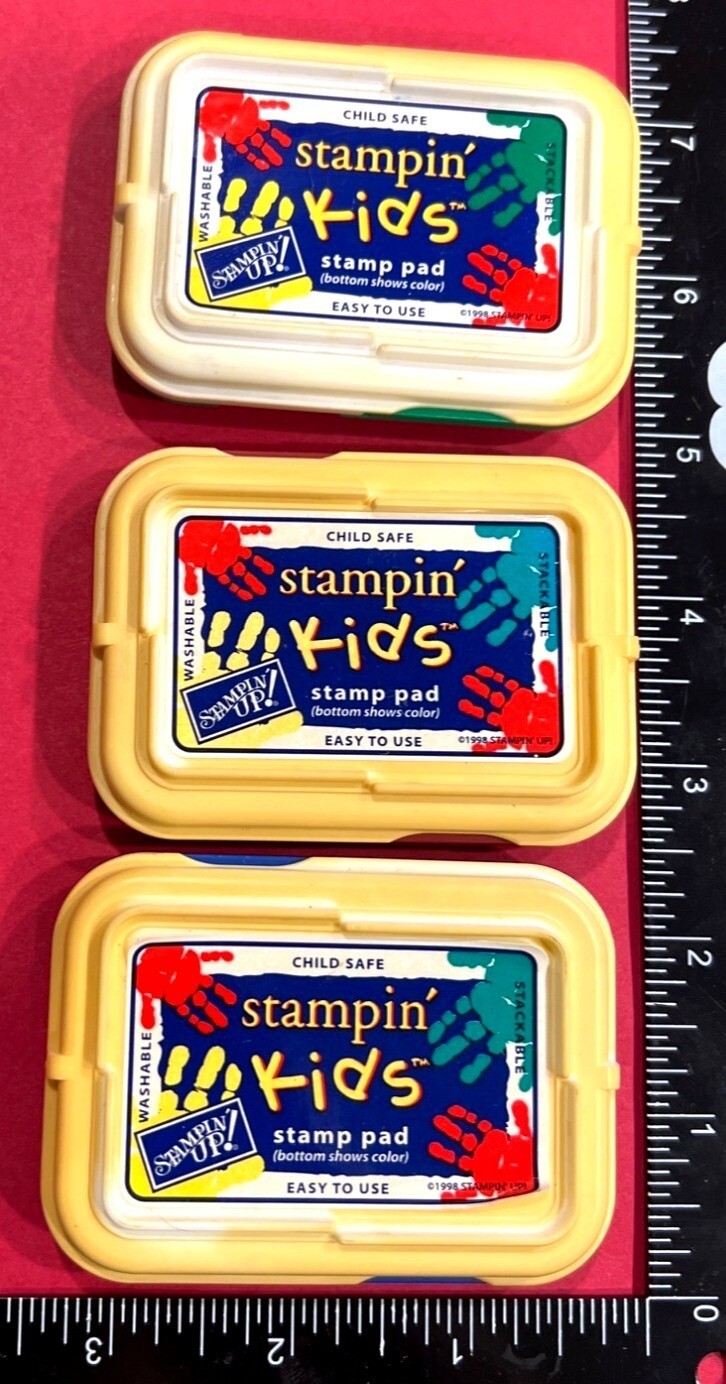 Stampin' Kids Stamp Pad Set Of 3 by Stampin' Up! Red, Blue, & Green