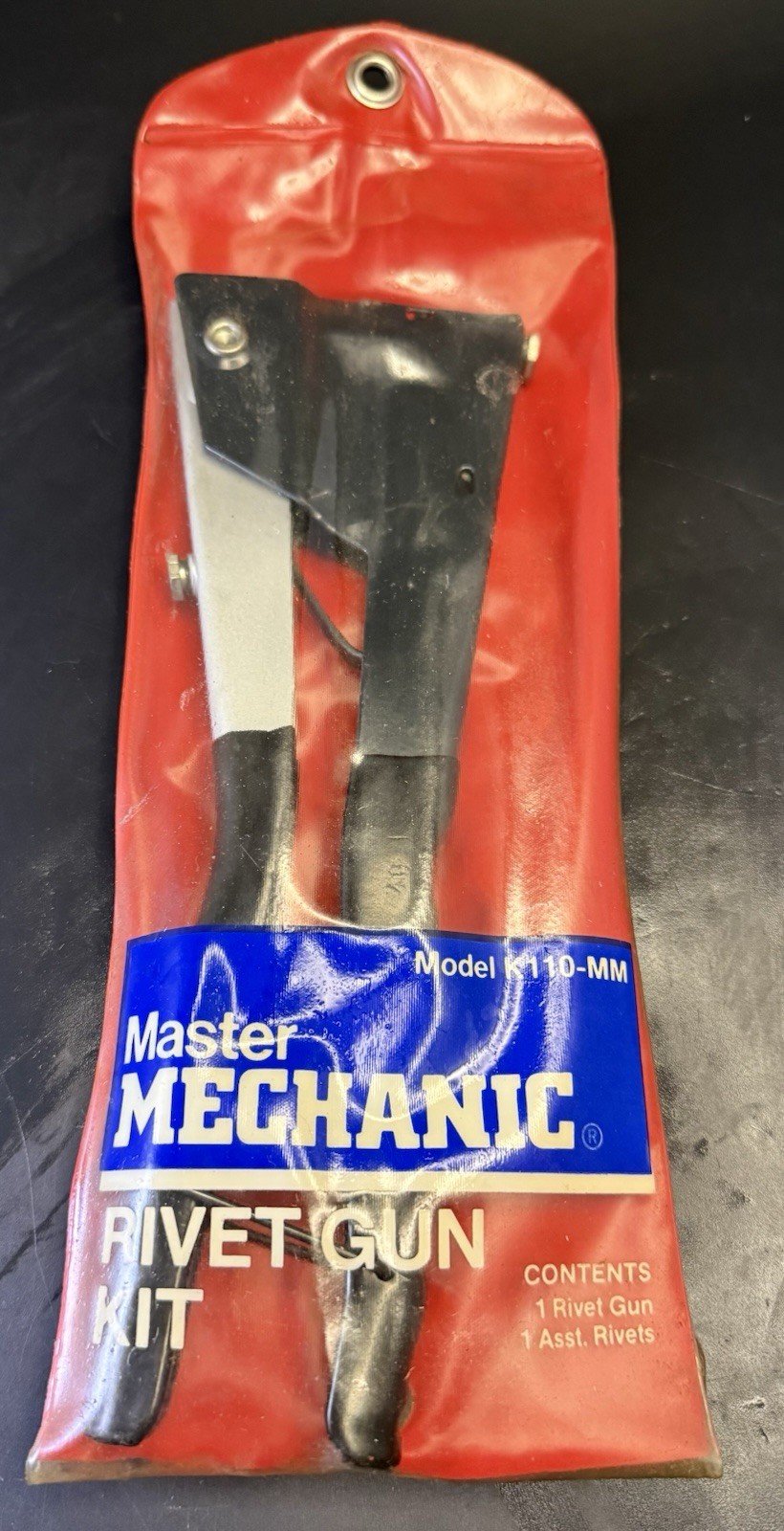 Master Mechanic K110-MM Rivet Gun Kit New in Package1/8" 5/32" 3/16" USA VL08