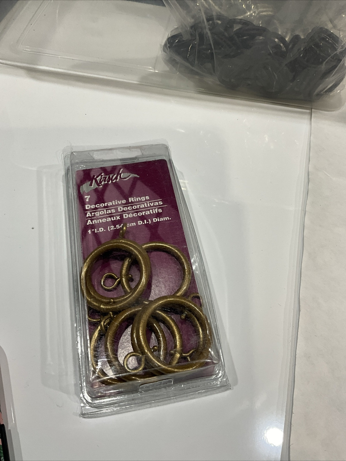 Kitchen Decorative Ring 1 Inch Inside Diameter Copper Bronze Set Of 7