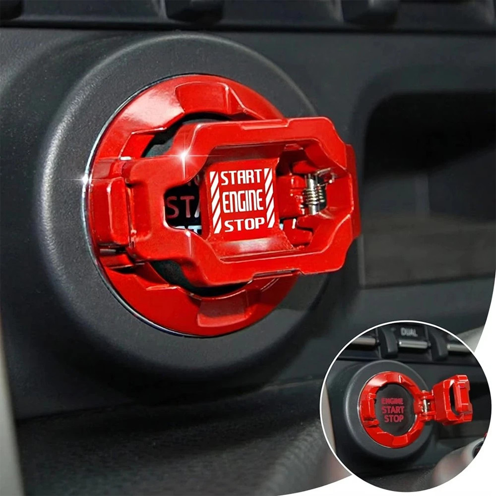 Car Start Stop Button Decor Car Engine Push Start Switch Button Cover Protector