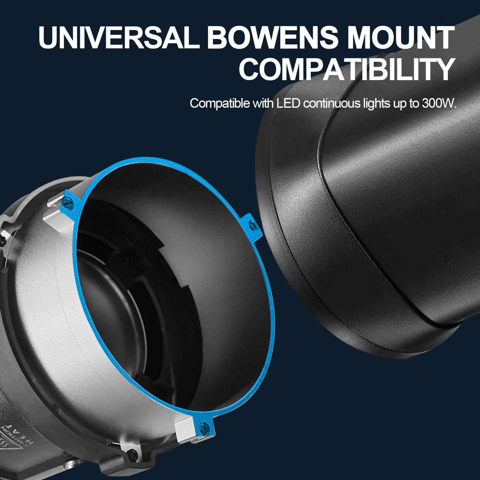 WELLMAKING S-80LED Bowens Mount Optical Snoot Designed Exclusively for Black