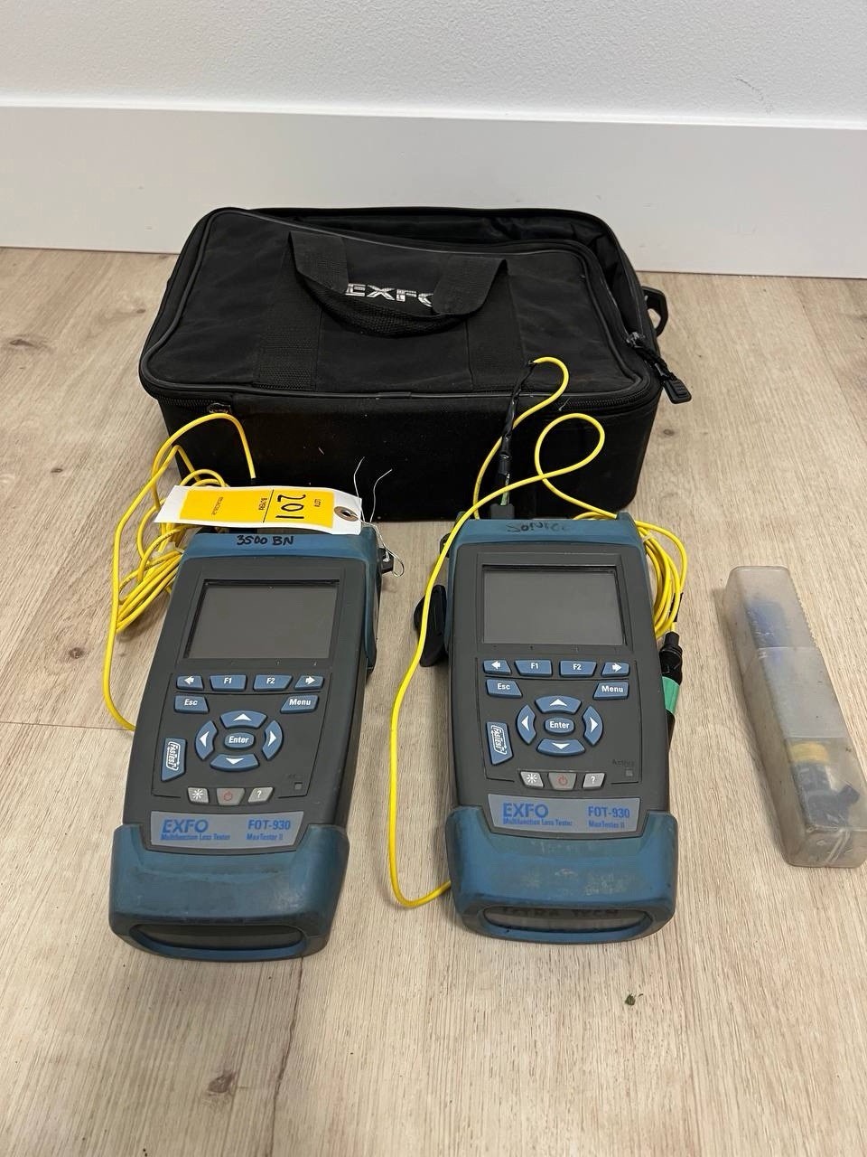 EXFO FOT-930 MaxTester II Fiber Optic Loss Tester Kit w/ FOT-932 & Case Tested