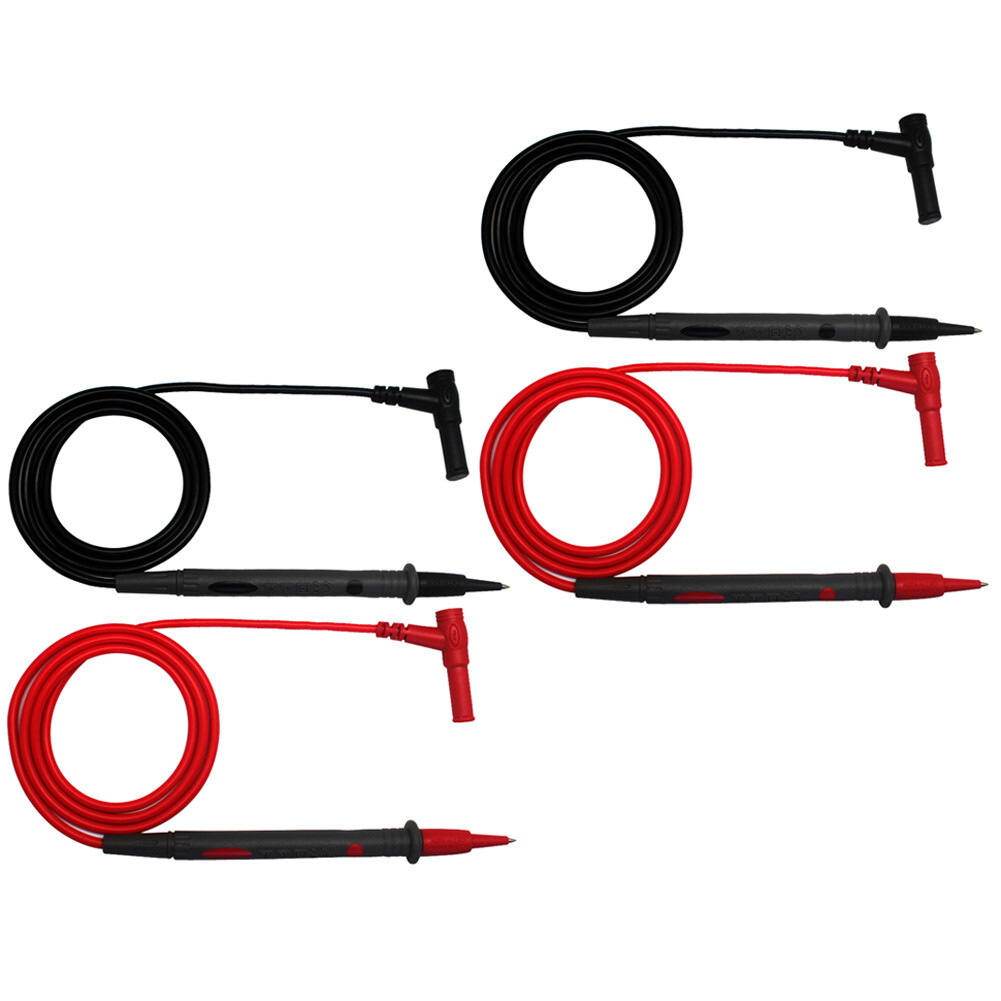 AideTek 2 pair long-lasting Silicone rubber wire test lead 1000V 16A CATII 1000V