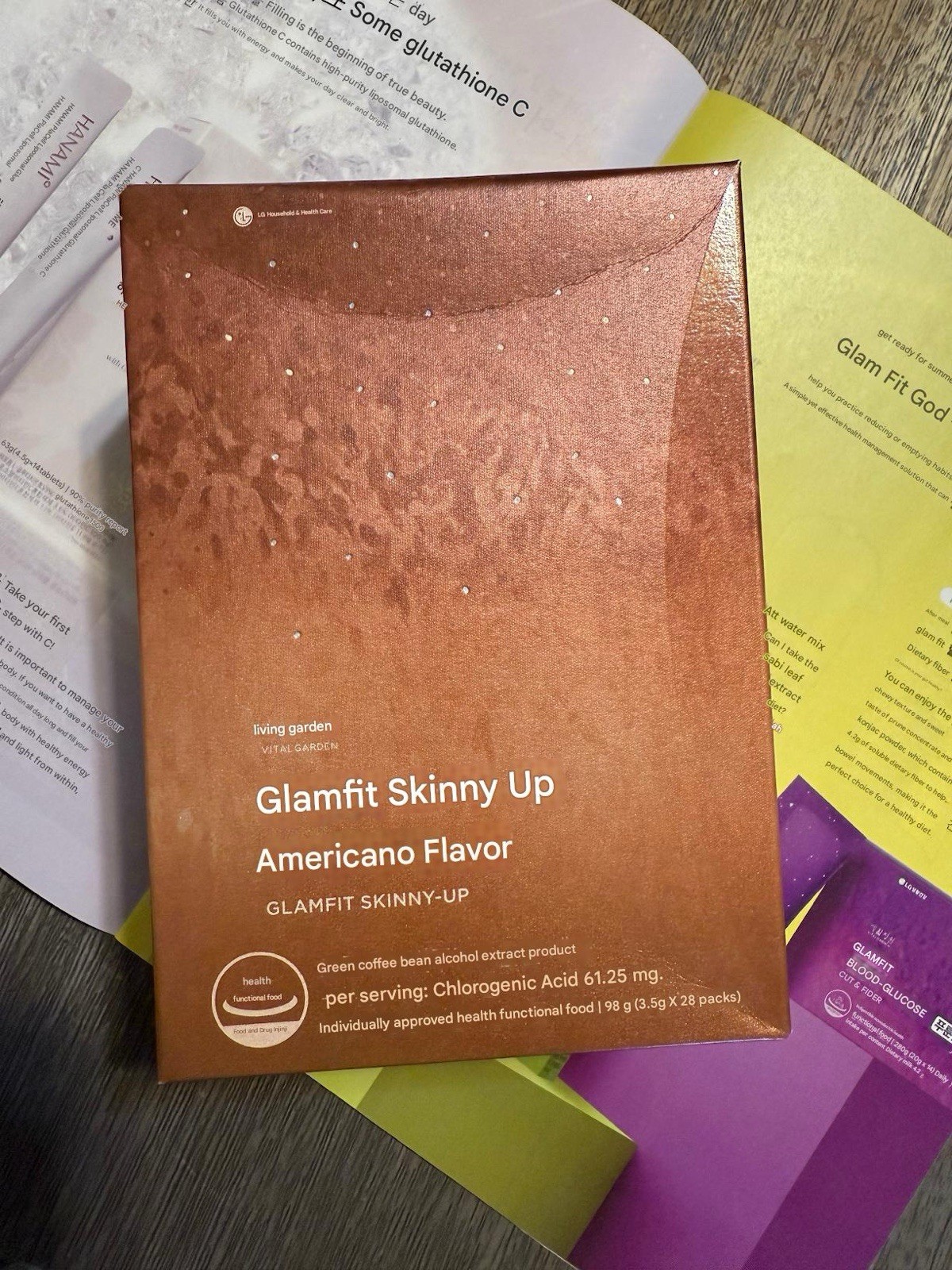 LG H&H Vital Garden Glamfit Skinny-up (3.5g x 28ea) K-beauty