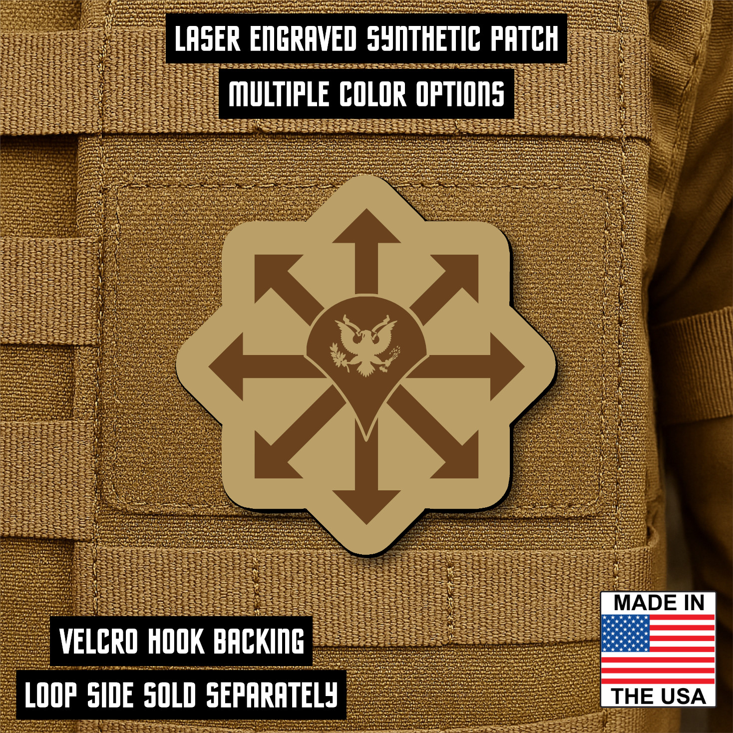 E4 Mafia SPC Star of Chaos Funny Morale Patch 2.5" Hook & Loop | Made in USA