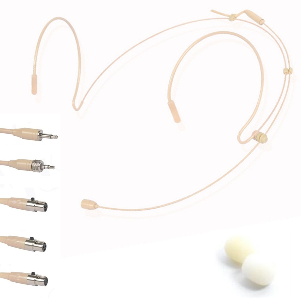 Double Earhook-Headset Mic Headworn Microphone For For Wireless