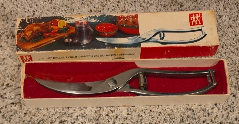 J.A. Henckels Zwillingswerk AG Solingen Poultry Shears Scissors Germany+Box