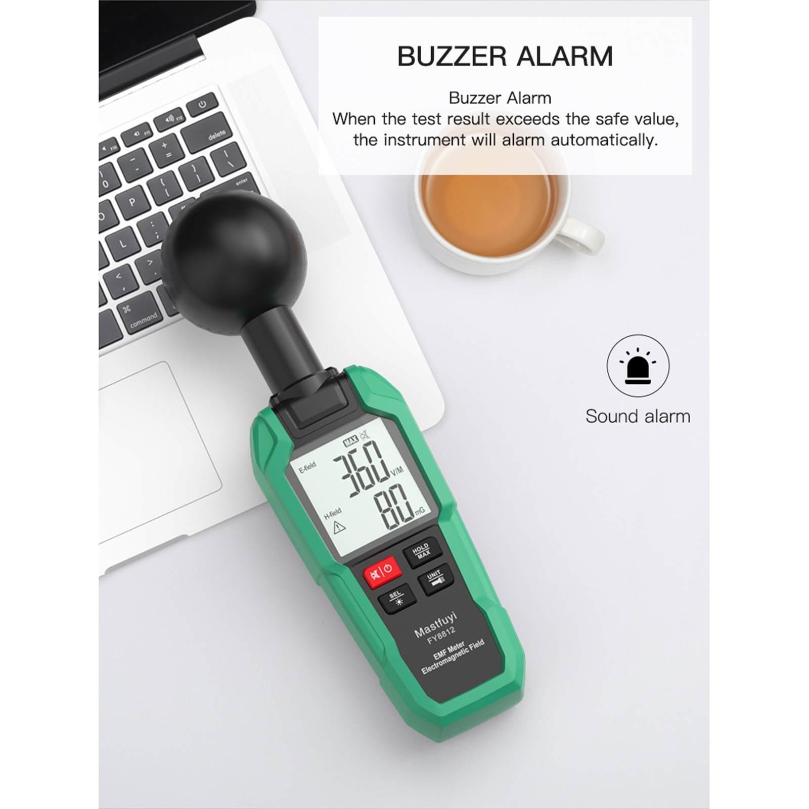 EMF Meter Electromagnetic Field Tester Electromagnetic Wave Radiation Detector