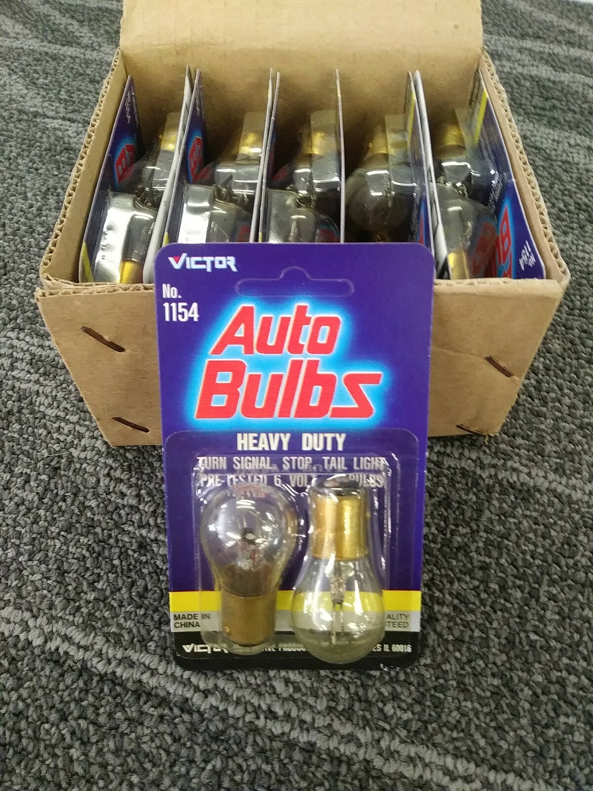 10 Two Packs Victor #1154 6 Volt Auto Bulbs 2 Packs (20 Bulbs Total)