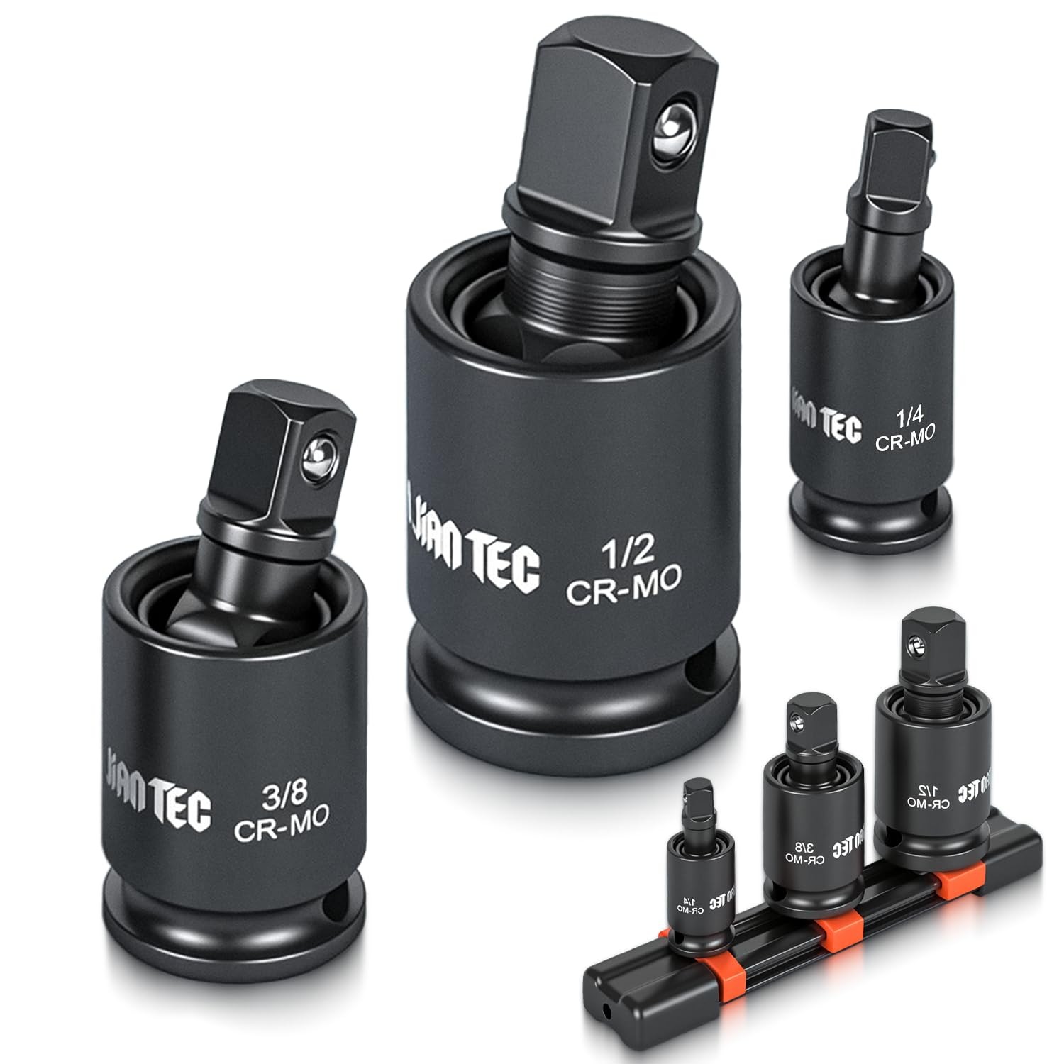 Impact Swivel Socket Set set 3 piece 1/2 Inch Universal Joint kit