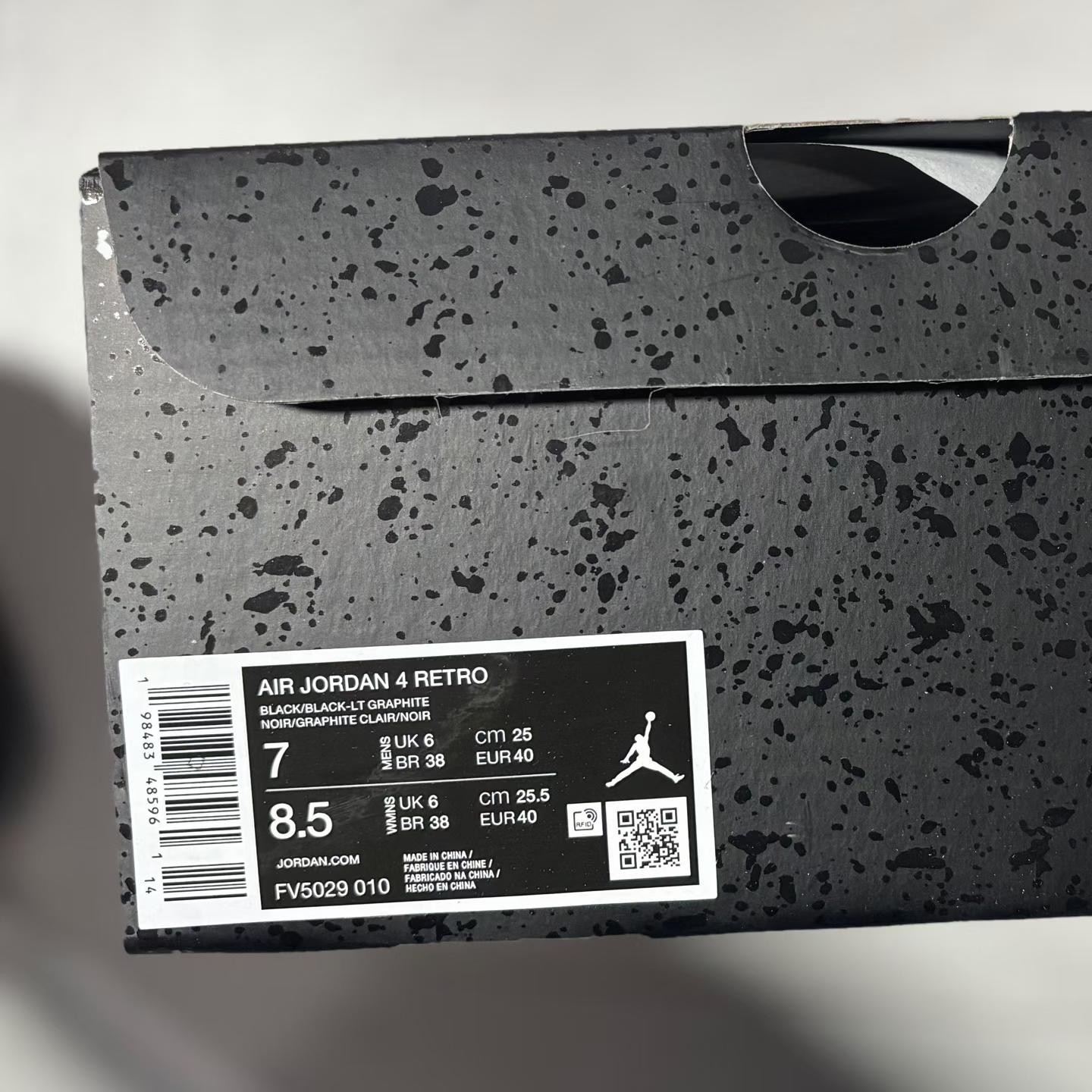 All Black AJ4 Retro Men Sneakers Nike Jordan 4 Basketball Shoes Triple Black