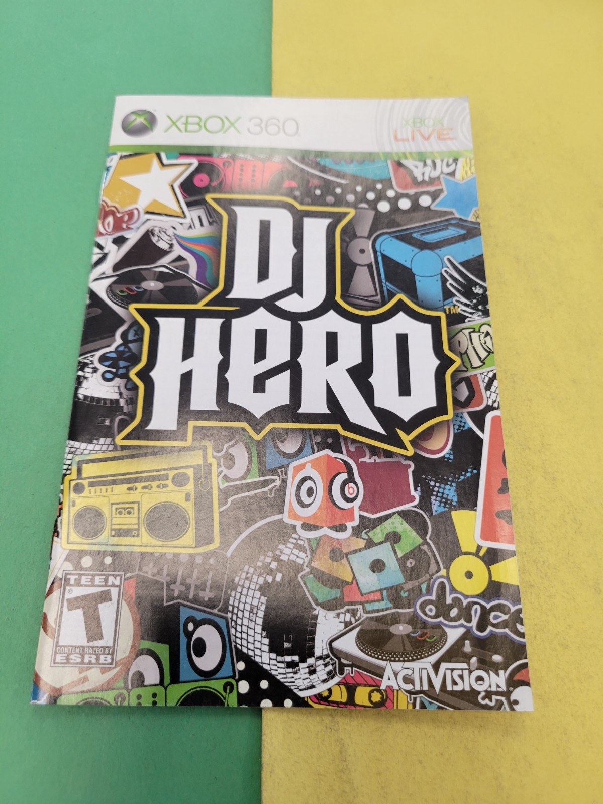 XBOX 360 Manual Only DJ Hero