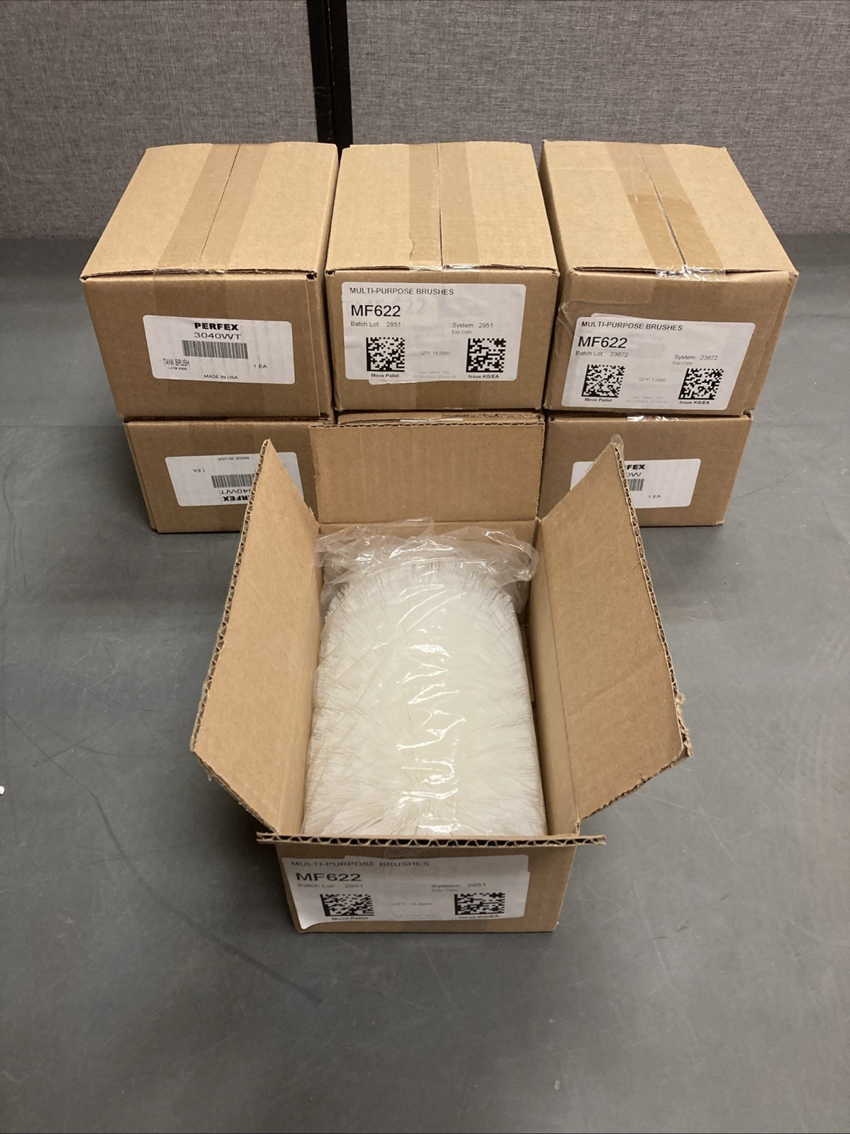 Lot of 7 NEW PERFEX 3040W 6x10-1/2 Large White Tank Brush | U.S.A. SELLER