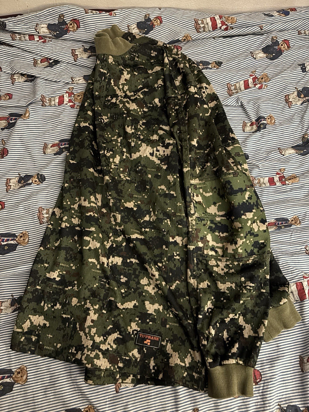 Special Ops Tactical Wear Camo paintball jersey size L