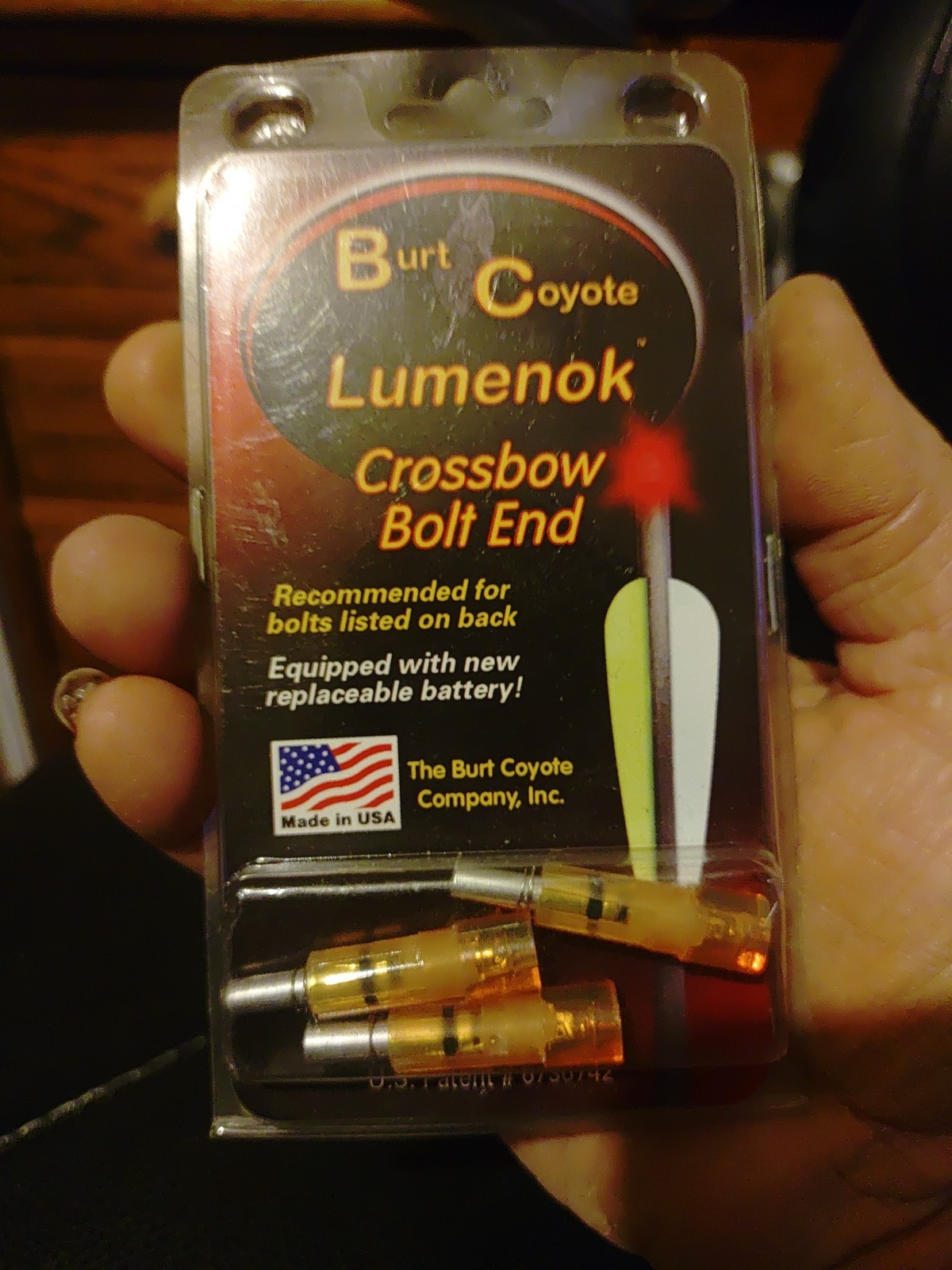 Burt Coyote Lumenok Crossbow Easton Beman Bolt Red Flat End 3pk #00034 ECF3 .297