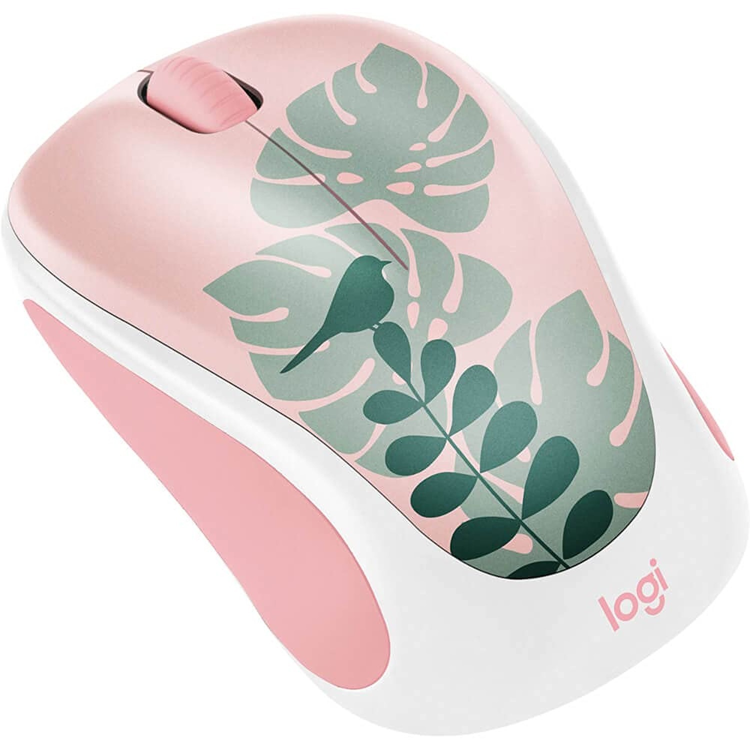 Logitech - Design Collection Limited Edition Wireless Compact Mouse with Colo...