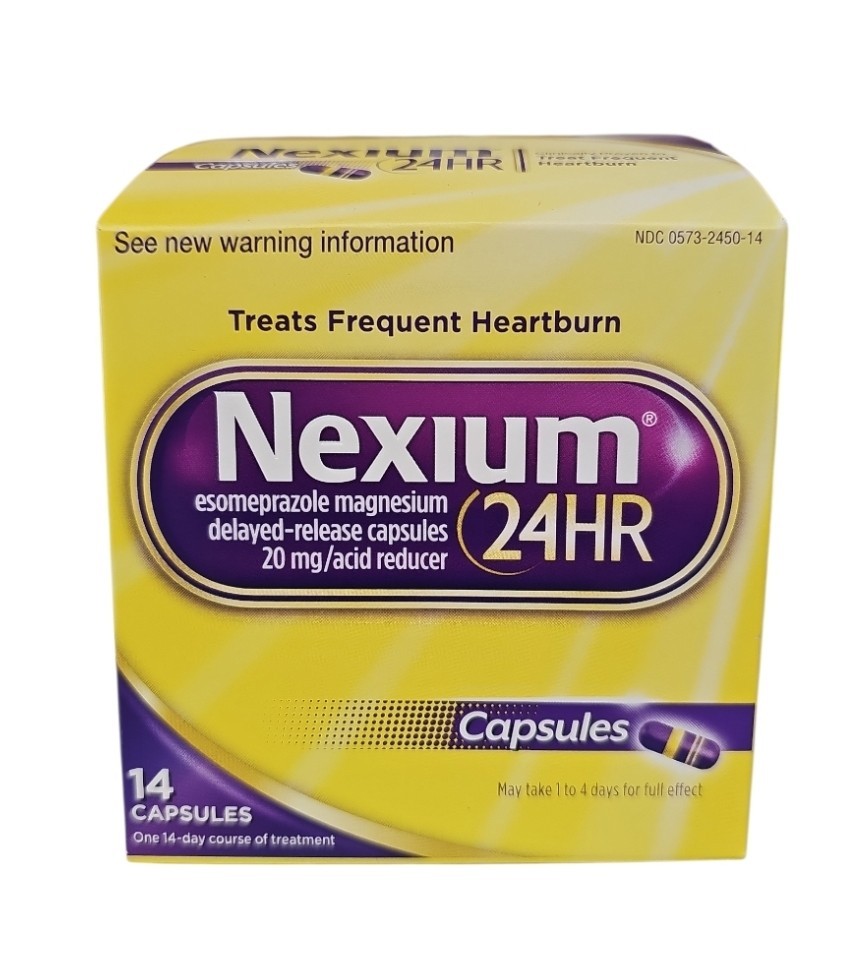 Nexium 24hr Delayed Release 24HR 20mg 14 Capsules Exp 08/28