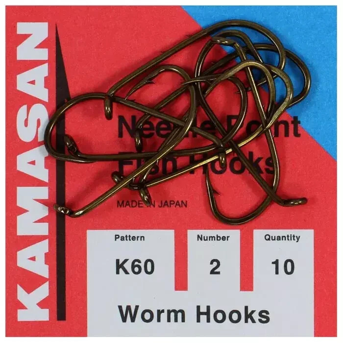 Kamasan K60 Worm Hooks Fishing Hook Bait Fishing Coarse Game