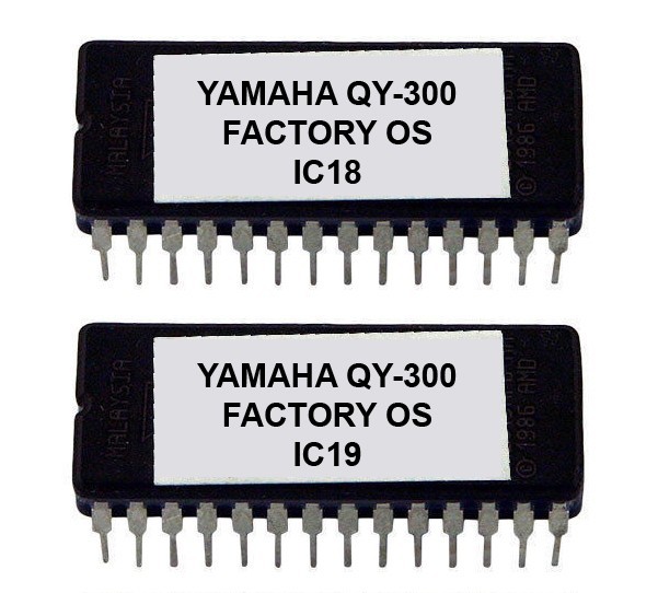 Yamaha QY-300 EProms with Factory OS Eprom Rescue repair Firmware QY300