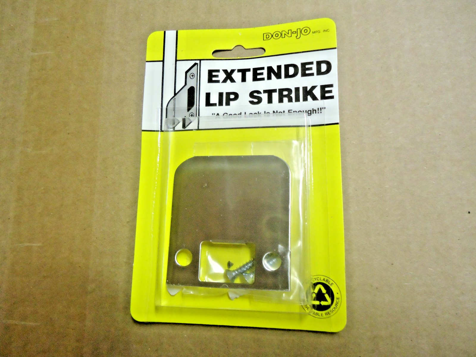 Don-Jo  EL102 32D Satin CHROME Extended Lip Strike - Brand New