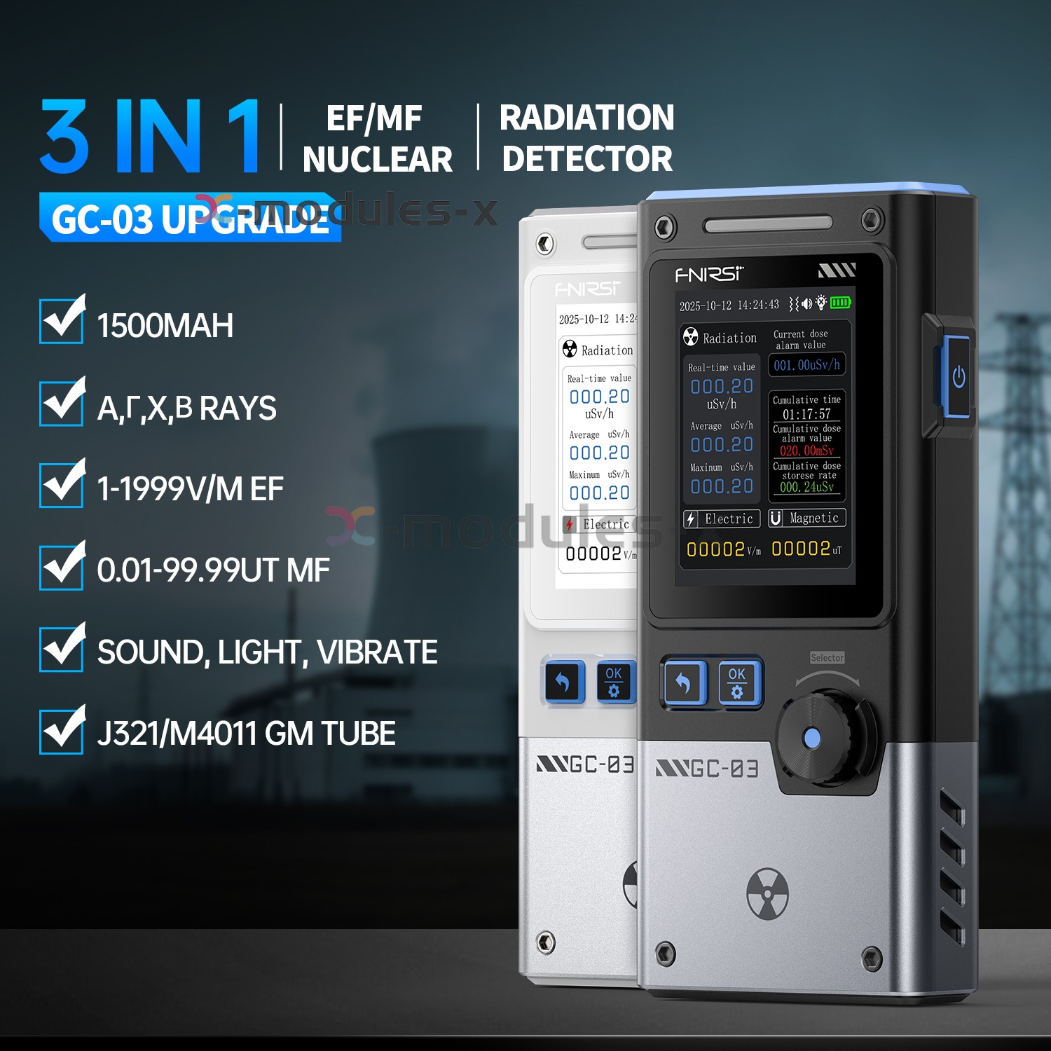 GC-03 3-IN -1 NR+EF+MF Detection Tool, Environmental / Pollution Monitoring