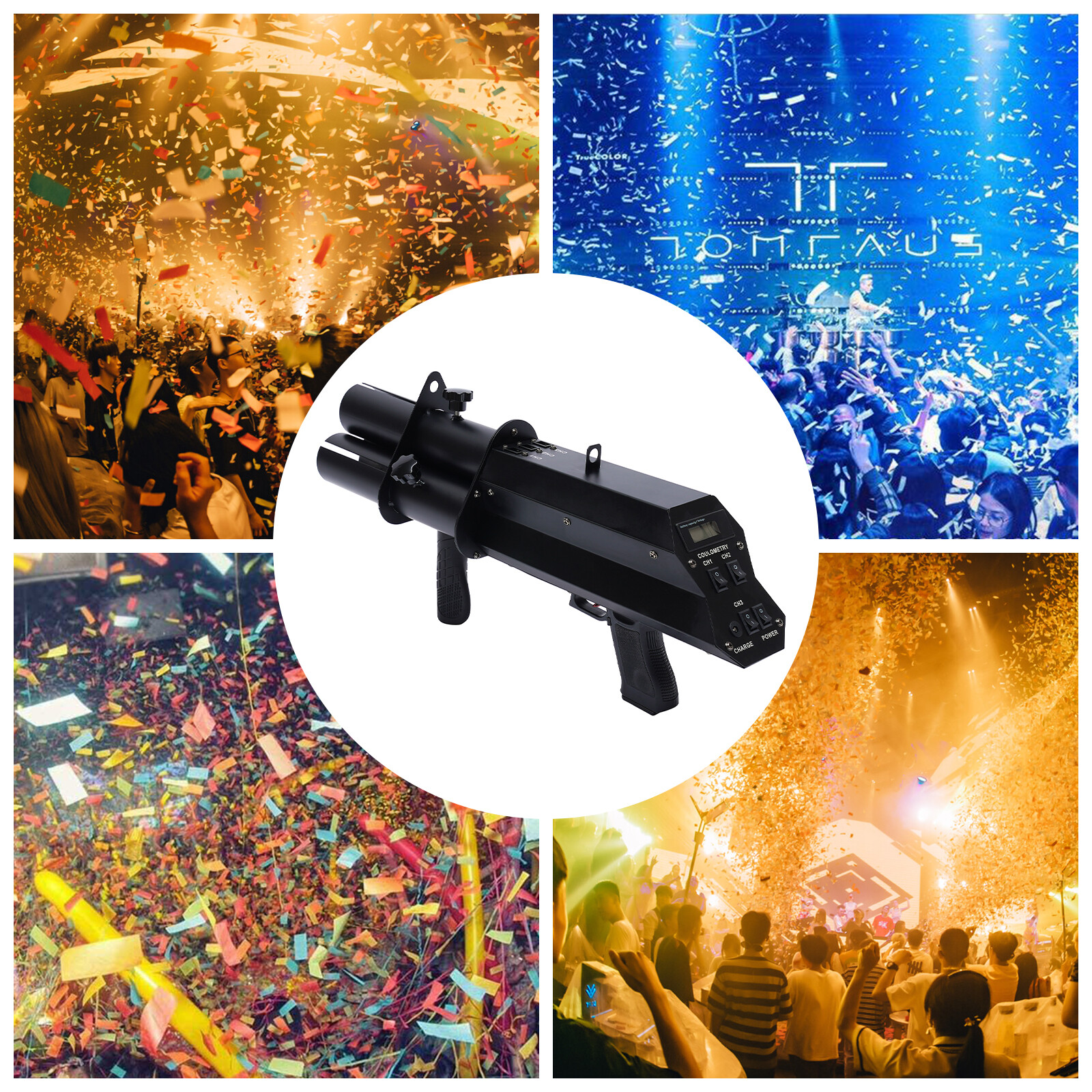 Electric Confetti Blower Confetti Cannon Machine Confetti For Stage Performances