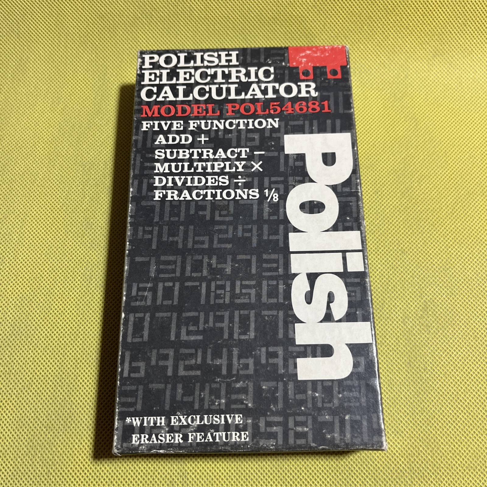 Polish Gift Gag - Electric Calculator~Model POL54681 Vintage! Funny! Opens Box!