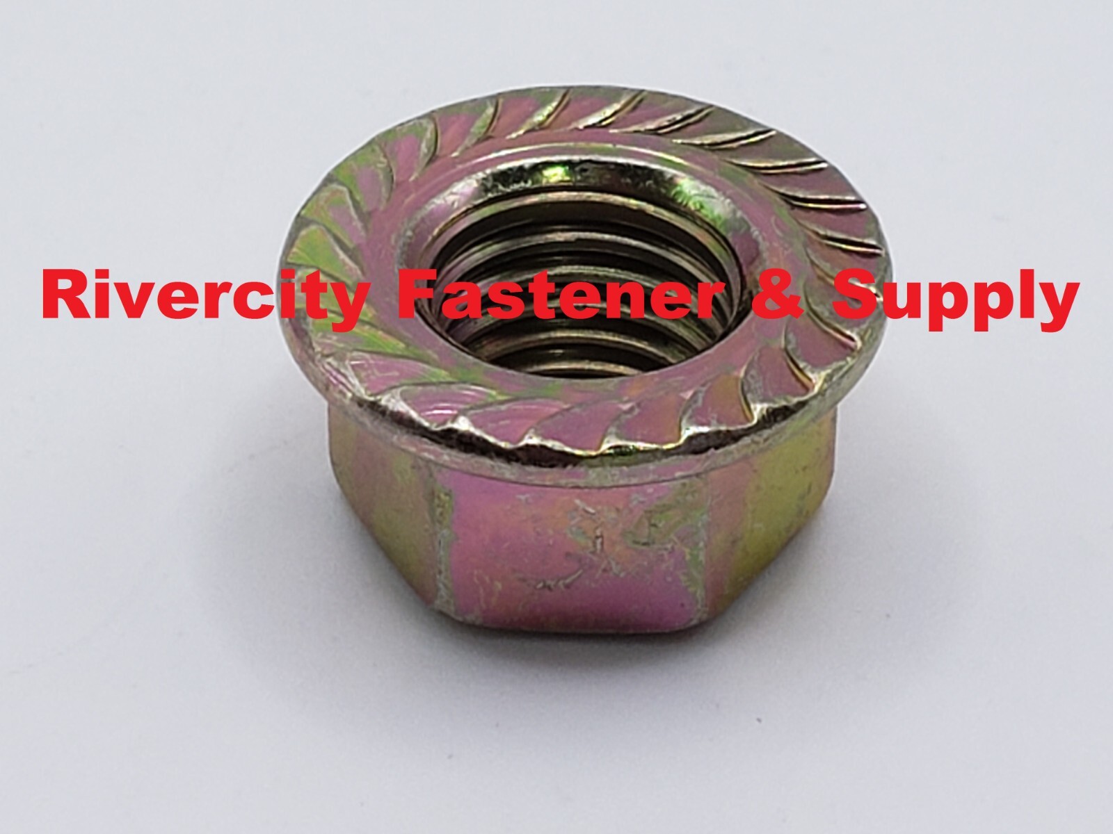 M8-1.25 JIS Flange Nuts Small Hex M8x1.25 Nut 8mm x 1.25 Serrated Flange 10.9