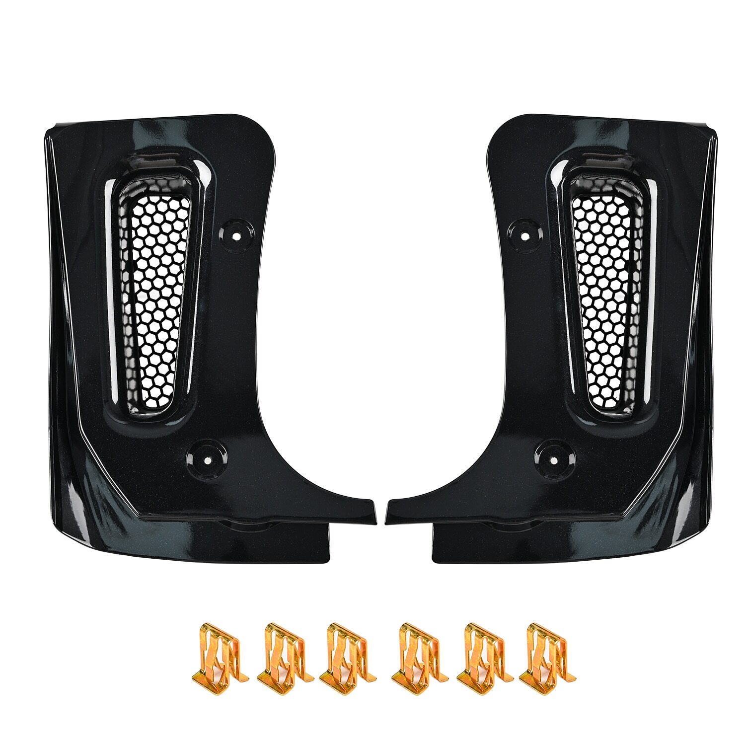 1 Set Gloss Black Rock Guards Extended Splash Mud Guard Flap For Corvette C8 Z06
