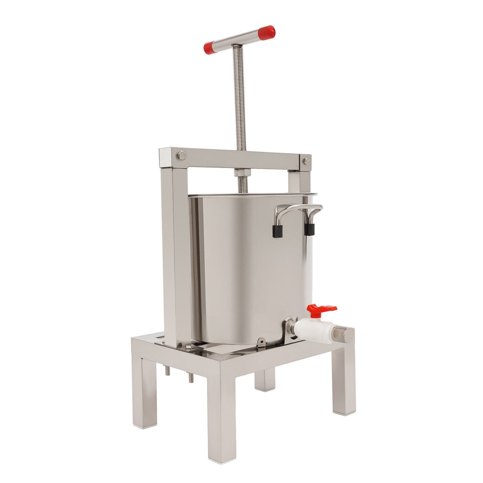 Manual Fruit Juicer Grape Wine Juice Maker Extractor 10L with Press Handle