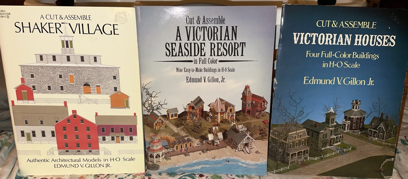 Lot of 3 Edmund V Gillan Jr Cut & Assemble Paperback Books HO Scale LNC
