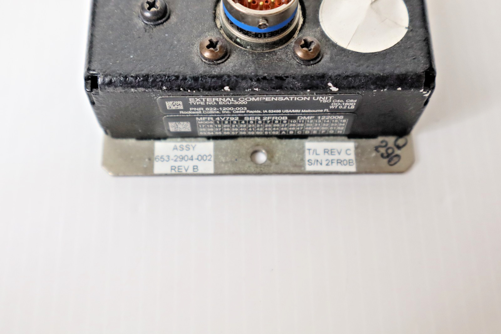 Collins ECU-3000 External Compensation Unit 822-1200-003 Removed Working