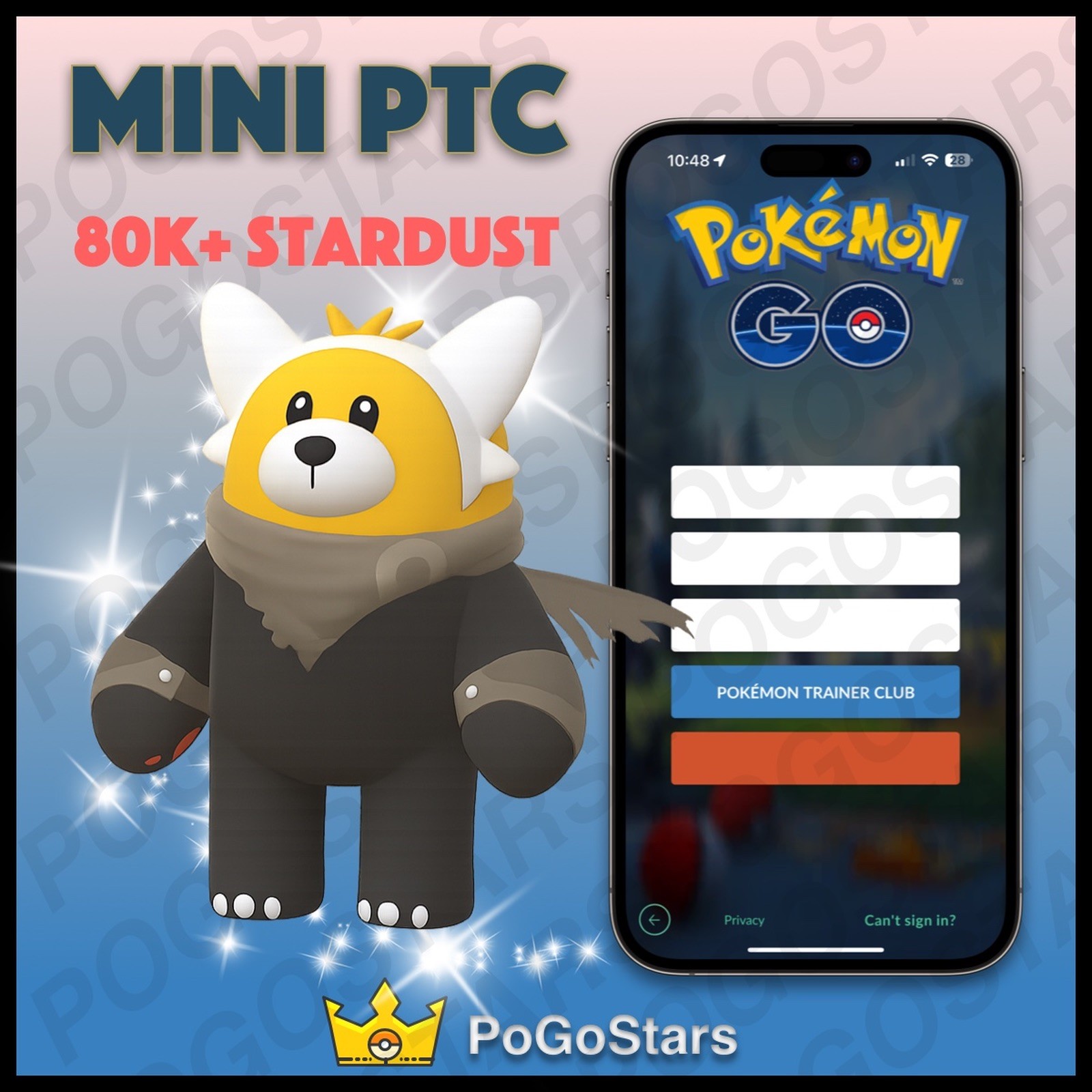 Pokémon PTC Go - Shiny Bewear Wilderness Cape - 80K Stardust✨Read Description✨