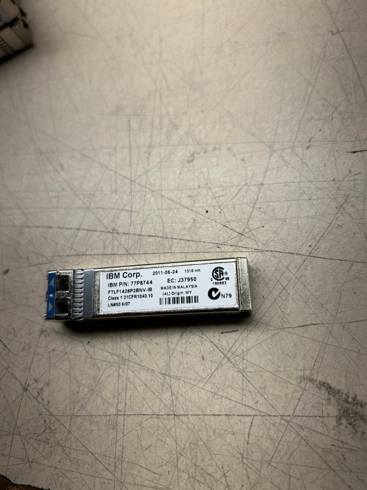 Lot of 31 IBM 77P8744 FTLF1428P2BNV-IB 1310nm SFP Modules