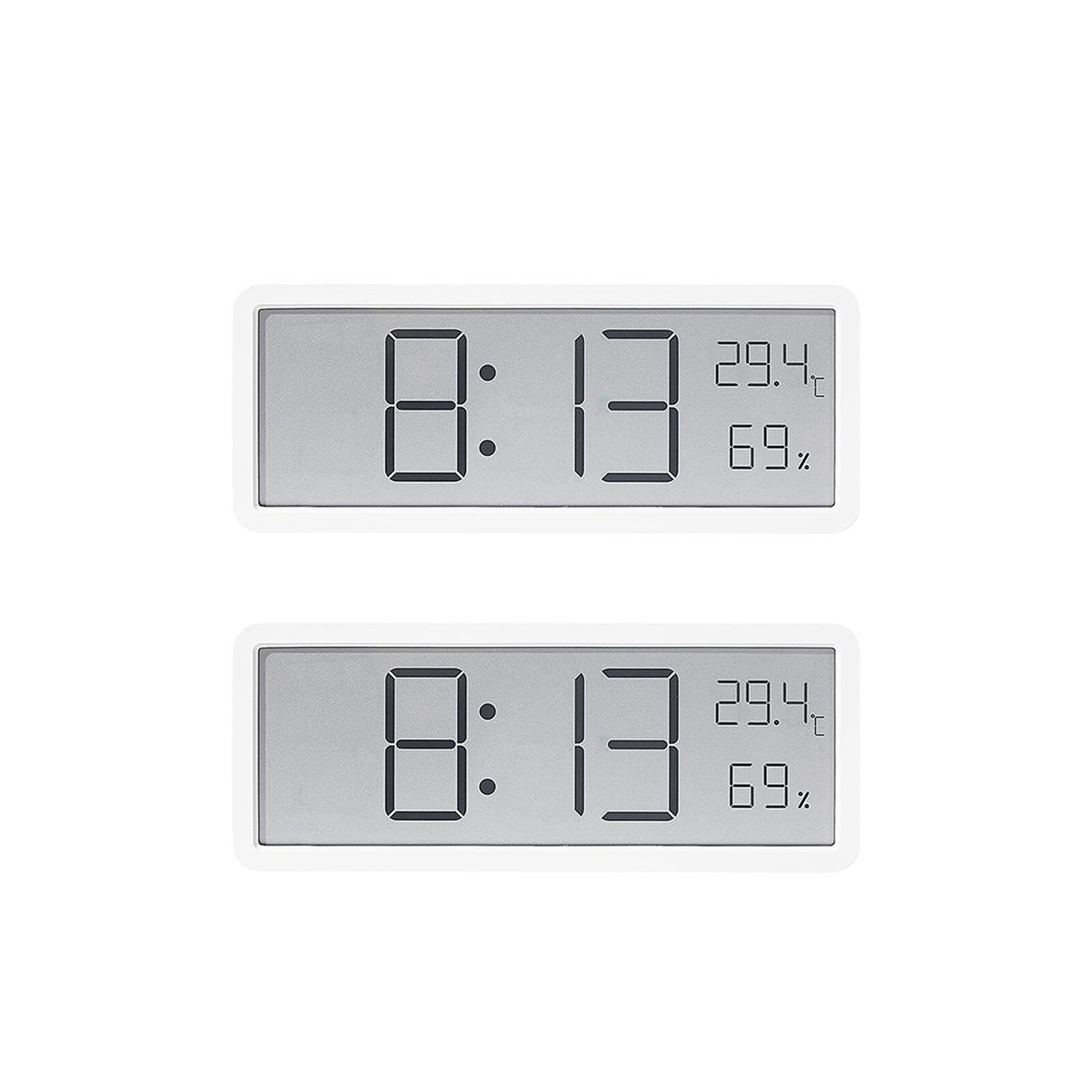 Digital LED Wall Clock Alarm Humidity Temperature Display Desktop Clock Large