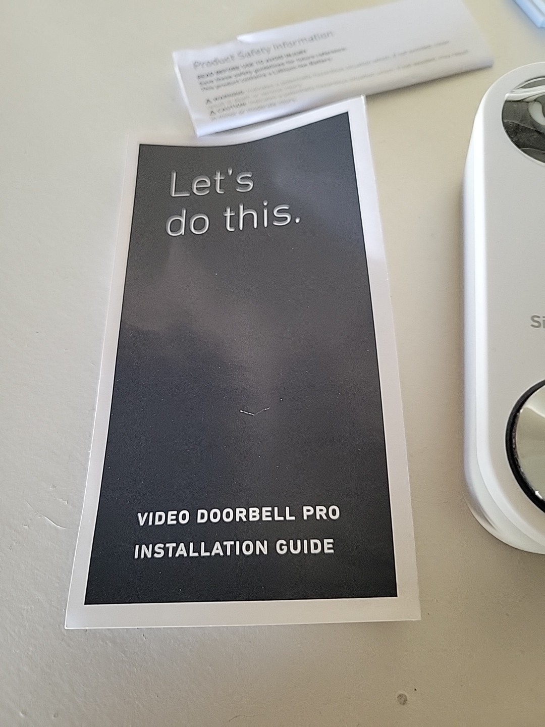 SimpliSafe SimpliCam Video Doorbell Pro SSDB3 (Wired) Open Box